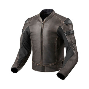 Chaquetas de Motocicleta de Cuero Genuino Personalizadas al por Mayor 2023, Impermeables, Cortavientos, Ropa Deportiva Transpirable de Secado Rápido y Alta Calidad - Product Image 4