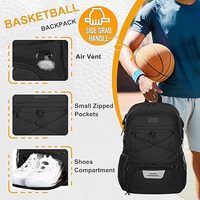 Sac à dos tactique Goloni imperméable et résistant aux déchirures pour football et basketball, compartiments pour ballons et chaussures, capacité 30-40L, très durable