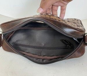 Dispensador de toallitas húmedas de cuero de vaca con herramientas manuales florales occidentales OEM, cajas de pañuelos, soporte decorativo, cubierta de caja, regalo para el hogar, coche y oficina - Product Image 6