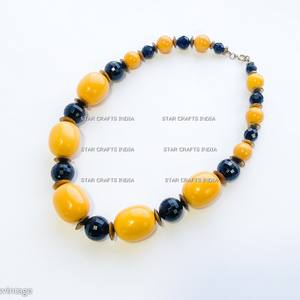 Lujo hecho a mano Arabia Saudita árabe venta al por mayor resina ámbar personalizado nombre collar 10mm 51 cuentas de oración Islámica - Product Image 2