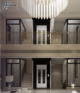 Chất lượng cao kính hiện đại Thiết kế AC Ổ thang máy bền cửa hành khách cho nhiều người hướng dẫn đường sắt - Product Image 2