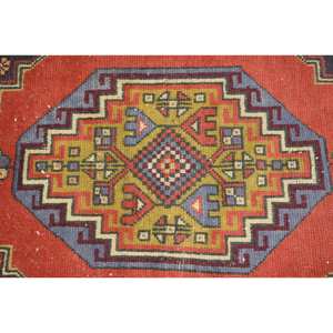 Alfombra Kilim clásica roja y verde de 1,8x3,2 pies, área grande, rectángulo de lana turca, patrón abstracto de látex de 10mm para decoración de habitación de pasillo - Product Image 5