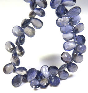 Perles de pierres précieuses en iolite bleue de forme poire, 8-10 mm, de haute qualité, facettées, naturelles, 7 pouces, prix d'usine, Gemmes Valley, fabriquées en Afrique - Product Image 6