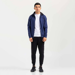 Men's Winter Hoodies <b>Brown</b> Zipper-Up Hooded Sweatshirt 100% Cotton Waterproof <b>Fleece</b> Lined Regular Fit Factory Bulk Wholesale - Product Image 2