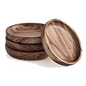 Apporte des sous-verres en bois de style rustique pour tous les sous-verres en noyer de l'artisanat en croissant - Product Image 4