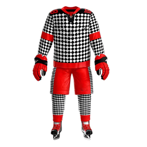 Uniforme de hockey sobre hielo impreso por sublimación personalizado/Uniforme de hockey sobre hielo totalmente transpirable y elástico para adultos - Product Image 4