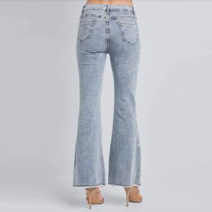 2025 Plus Size Flower Embroidered Women Denim Breathable Jeans <b>Lady</b> Acid Wash Jeans Female <b>Pants</b> New Style - Product Image 4