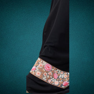 Encaje Abaya de alta calidad, encaje bordado floral colorido con patrones detallados, perfecto para la moda de alta costura, vestidos de novia - Product Image 2