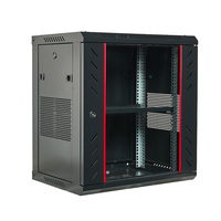 Armoire réseau murale SYNSTRO 4U 6U 9U 19 pouces en acier SPCC, rack de serveur avec porte vitrée, boîtier standard pour centre de données, en stock