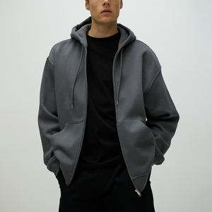 Nueva Llegada, Sudadera con Capucha y Cremallera para Hombre, Estilo Urbano, Poliéster/Algodón, Gruesa, Corte Cuadrado, Fabricada por AntiqueFashion - Product Image 1