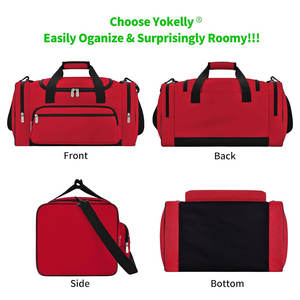 Producto de moda superior Estilo de cremallera Bolsa de deporte de lona unisex Bolsa de deporte de lona de gran capacidad de último estilo de alta calidad - Product Image 5