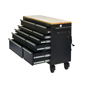 Low Price <b>Lockable</b> 10-Drawer Rolling Tool Box Powder Coated Steel Trolley <b>Cabinet</b> 680kg Load Capacity Mechanic Garage - Product Image 1