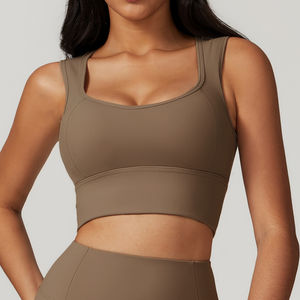 Nuevo sujetador de Yoga para mujer, Top deportivo, chaleco de gimnasio, Sujetador deportivo de alta resistencia, conjunto de Chaleco Corto, logotipo personalizado - Product Image 4