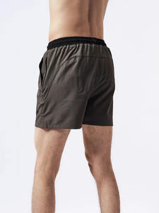 Shorts d'été décontractés à taille élastique avec cordon de serrage, logo frontal, coupe droite, respirants, séchage rapide, avec poches, pour l'entraînement - Product Image 4