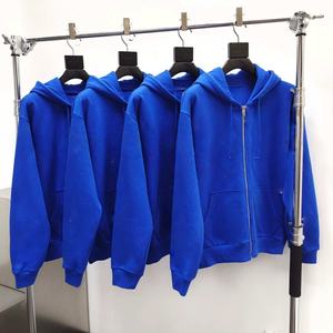 เสื้อฮู้ดซิปผู้ชายผ้าฝ้าย 100% หนัก 500 กรัม สไตล์ฮิปฮอป สตรีทแวร์ ทรงโอเวอร์ไซส์ ผ้าเฟรนช์เทอร์รี่ สำหรับฤดูใบไม้ร่วง รับสกรีนลายตามสั่ง ขายส่ง - Product Image 6