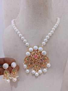 Collier léger antique artisanal Meenakari de qualité supérieure avec perle ornementation unique produit en vrac personnaliser la conception - Product Image 5