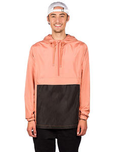 Chaqueta cortavientos de estilo callejero con diseño de Anorak y cuello levantado de nailon personalizado para hombre y mujer, tejido impermeable con cremallera, bloque de Color - Product Image 5