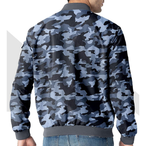 Veste Bomber à col montant pour hommes de haute qualité pour l'automne hiver manteau décontracté à manches longues coupe-vent en toile pour l'automne - Product Image 2