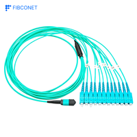 Kabel Serat Optik Indoor SC Single Core FTTH dengan Selubung PVC Bersertifikasi RoHS/CE/ISO9001