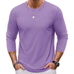 Alta calidad personalizada 100% algodón 220 gramos Unisex hombro caído manga larga Camiseta de gran tamaño estilo Casual para hombres - Product Image 1