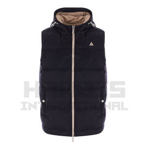 Doudoune d'hiver pour hommes Vente en gros de vestes sans manches en duvet unie et unie Doudoune d'hiver sans manches personnalisée - Product Image 4