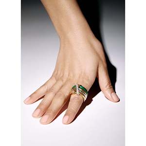 Anillo Ajustable Vintage Chapado en Oro Rosa de 18K con Incrustaciones de 4 Ranuras, Estilo Moderno y a la Moda, Ideal para Regalo - Product Image 2