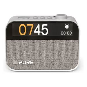 Radio domestique MOMENT en coton blanc, modèle 30102, avec fonction radio-réveil - Product Image 2