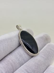 Collier pendentif élégant fait à la main en argent sterling 925 avec pierre précieuse naturelle de style ethnique, cadeau magnifique pour les fêtes - Product Image 3