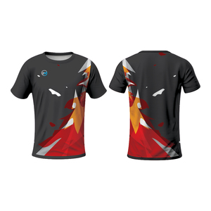 Camiseta Deportiva de Manga Corta de Poliéster Sublimado con Estampado Personalizado de Secado Rápido y Antibacteriana para Hombre - Product Image 1