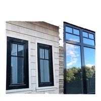 Ventanas Modernas de Aluminio para Exteriores, con Triple Aislamiento, Certificación Energy Star, Estilo Abatible, para Dormitorio de Villa