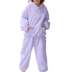 Premium Polyester/Cotton Solid Fleece Waterproof Oversized Pullover Men's Tracksuit Two-Piece Sweatsuit Winter <b>Hoodie</b> Sportswear - Product Image 5