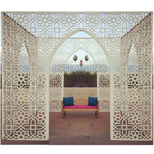 Mandap Marroquí para Bodas al Aire Libre, Estructura de Metal con Tallado a Mano y Corte Láser, Decoración para Eventos en Australia - Product Image 1