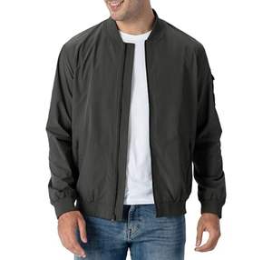 <b>Men's</b> Lightweight Canvas Windbreaker Jacket Breathable and Waterproof with Hood for Outdoor Activities and Casual Wear - Product Image 5