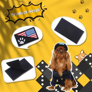 Özel hizmet köpek köpek yelek yamalar çıkarılabilir taktik yamalar işlemeli raptiye kanca döngü yama - Product Image 5