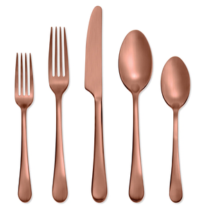 Vente en gros Argenterie dorée en acier inoxydable Couverts de restaurant pour mariage Set de couverts en or de luxe pour table de mariage - Product Image 2