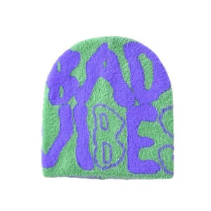 Nouveauté 2025 Bonnet en mohair Taille plus grande Meilleure vente en ligne Impression numérique Vêtements d'hiver Vente directe d'usine - Product Image 5