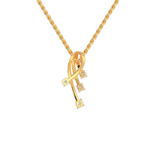 จี้เพชรที่ปลูกในแล็บ Vignette หรือจี้เพชรห้องปฏิบัติการ | 18 KT | FreeSize จี้ VS1-VS2ส่วนบุคคลเครื่องประดับผู้หญิงของขวัญวันเกิด - Product Image 4