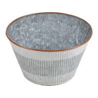 Pot de fleurs suspendu en métal tendance |   Pot de fleurs galvanisé moderne |   Décoration de plantes d'intérieur et d'extérieur |   Style jardin d'intérieur