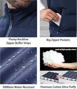 Venta Directa de Fábrica, Chaleco Acolchado Personalizado de Alta Calidad, Transpirable, con Cierre Completo, para Hombre, Ropa de Abrigo Informal de Invierno - Product Image 6