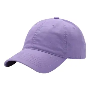 High Quality Womens Big Size 6 Panel 100% Cotton Plain Baseball Cap Men Fashion Blank Unstructured Adjustable Dad Hat