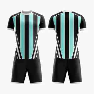 Elegante uniforme de fútbol de sublimación personalizado para Unisex 100% algodón de secado rápido transpirable manga corta para la práctica diaria - Product Image 5
