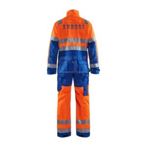 100% FR Cotton <b>Waterproof</b> Safety HI-Vis Reflective Tape Men's <b>Work</b> Coverall Custom Made Fire Retardant Workwear Uniforms - Product Image 3
