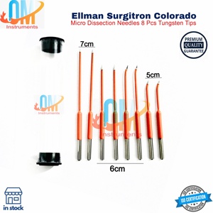 Aiguilles de micro-dissection Ellman Surgitron Colorado de qualité supérieure, 7 cm, 6 cm, 5 cm, droites, en acier inoxydable |   OldMed - Product Image 3