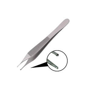 Logotipo personalizado 100% de alta calidad de acero inoxidable Manual de herramientas de Metal Base de primeros auxilios instrumentos quirúrgicos fórceps de tejido de pulgar - Product Image 3