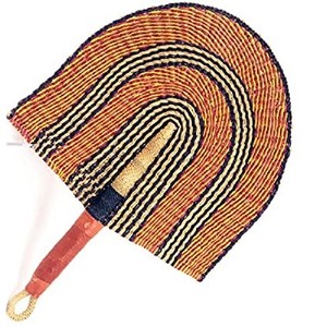 Éventail manuel en bambou et jonc de mer tressé à la main, artisanat populaire, cadeau décoratif pour mariage et usage domestique - Product Image 2