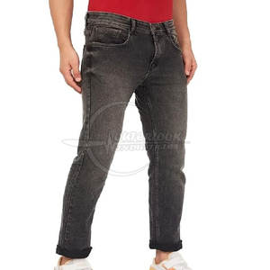 Marque privée à vendre Pantalon en jean délavé à l'acide avec poches pour hommes de couleur personnalisée - Product Image 2