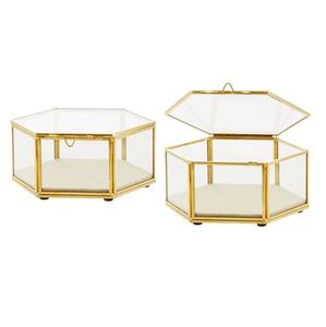 New Fancy Decorative Metal <b>Mirror</b> Jewelry <b>Box</b> Decorative Jewelry <b>Box</b> Top Quality Handmade Gold Metal Jewelry <b>Box</b> - Product Image 2