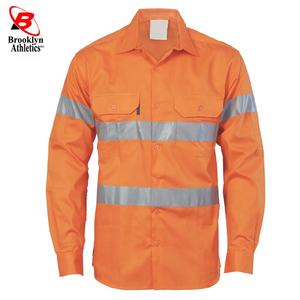 ความปลอดภัยการประชุมเชิงปฏิบัติการเสื้อผู้ชายขายส่งผ้าฝ้าย100% การมองเห็นสูงแขนยาวเสื้อสำหรับผู้ชาย - Product Image 6