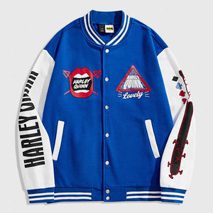 Veste universitaire unisexe classique vêtements d'extérieur chauds de bombardier de baseball pour l'équipe d'université d'école ou la mode décontractée quotidienne - Product Image 1