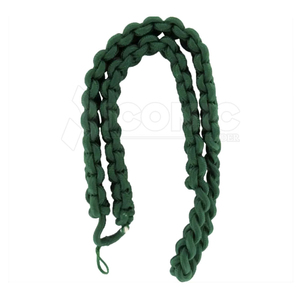 Cordon d'épaule tressé en polyester fait main pour uniforme, sangle décorative avec sifflet et crochet métallique pour événements formels - Product Image 3